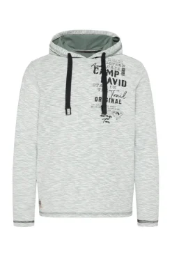 CAMP DAVID & SOCCX Kapuzenshirt mit Brusttasche und Logo Print teal Hot