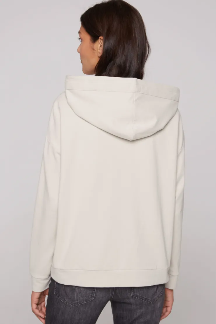CAMP DAVID & SOCCX Kapuzensweatjacke mit einer Klappentasche stone beige stonebeige Clearance