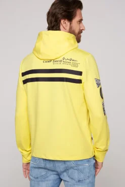 CAMP DAVID & SOCCX Kapuzensweatjacke mit Label-Applikationen light lime lightlime Best Sale