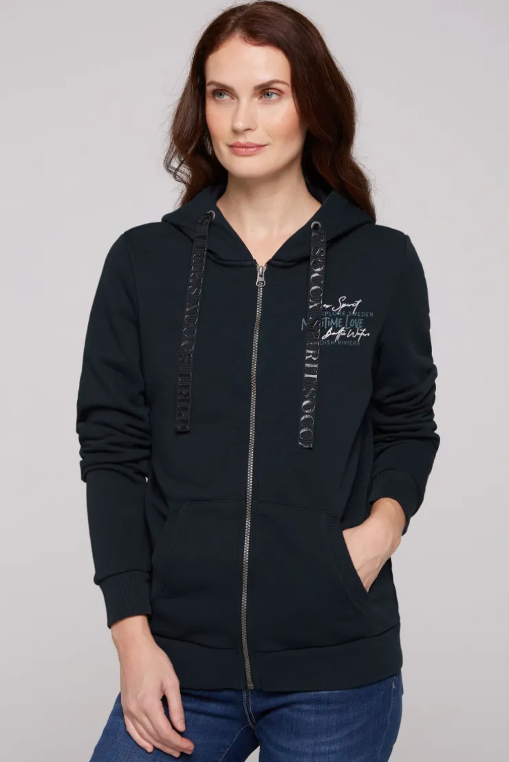 CAMP DAVID & SOCCX Kapuzensweatjacke mit Rückenprint blue navy bluenavy Clearance