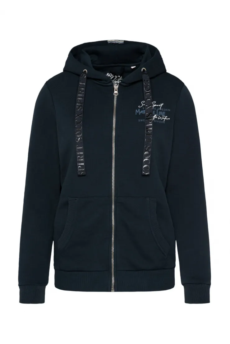 CAMP DAVID & SOCCX Kapuzensweatjacke mit Rückenprint blue navy bluenavy Clearance