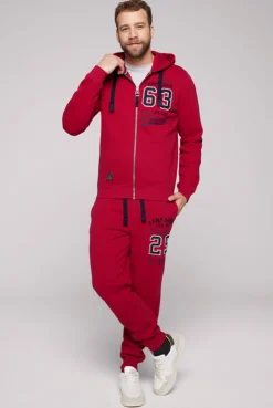 CAMP DAVID & SOCCX Kapuzensweatjacke mit Retro-Artwork royal red royalred Sale