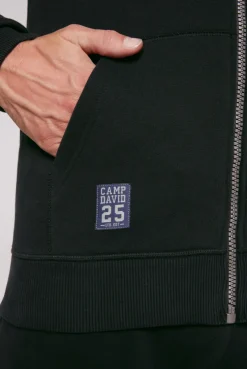 CAMP DAVID & SOCCX Kapuzensweatjacke mit Retro-Artwork black Flash Sale