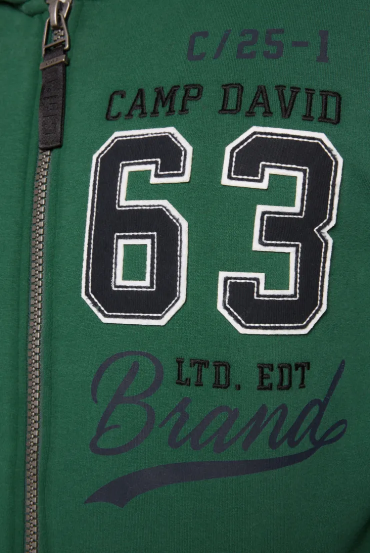 CAMP DAVID & SOCCX Kapuzensweatjacke mit Retro-Artwork raw green rawgreen Best Sale