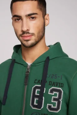 CAMP DAVID & SOCCX Kapuzensweatjacke mit Retro-Artwork raw green rawgreen Best Sale