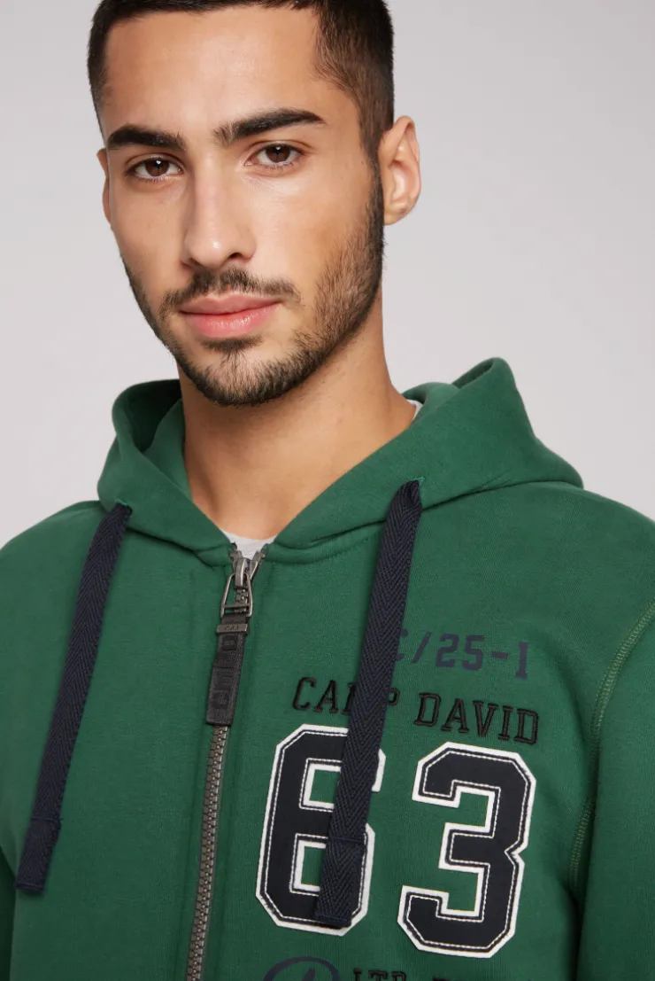 CAMP DAVID & SOCCX Kapuzensweatjacke mit Retro-Artwork raw green rawgreen Best Sale