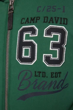 CAMP DAVID & SOCCX Kapuzensweatjacke mit Retro-Artwork raw green rawgreen Best Sale