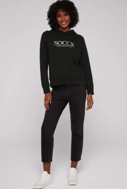 CAMP DAVID & SOCCX Kapuzensweatshirt mit Logo Print black Shop