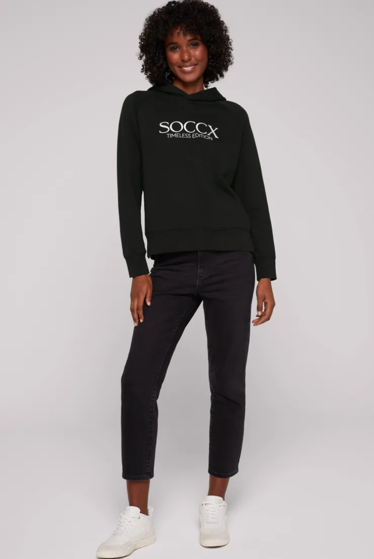 CAMP DAVID & SOCCX Kapuzensweatshirt mit Logo Print black Shop