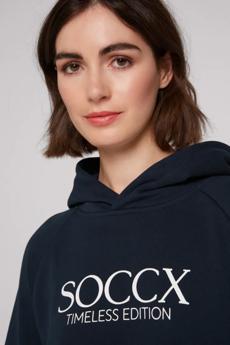 CAMP DAVID & SOCCX Kapuzensweatshirt mit Logo Print blue navy bluenavy Flash Sale