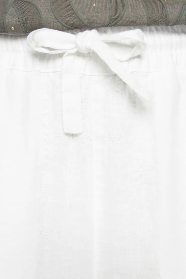 CAMP DAVID & SOCCX Klassische Leinenhose mit Elastikbund opticwhite Sale