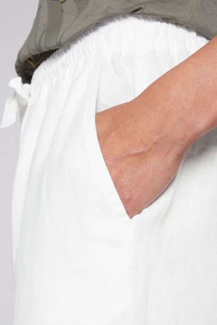 CAMP DAVID & SOCCX Klassische Leinenhose mit Elastikbund opticwhite Sale
