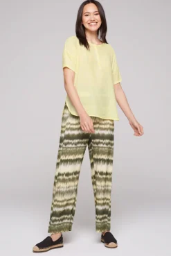 CAMP DAVID & SOCCX Kurzarmbluse mit Crèpe-Struktur faded yellow fadedyellow Cheap