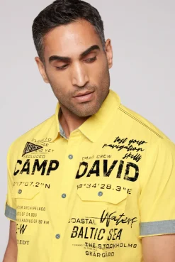 CAMP DAVID & SOCCX Kurzarmhemd mit Klappentaschen und Prints light lime lightlime Best Sale