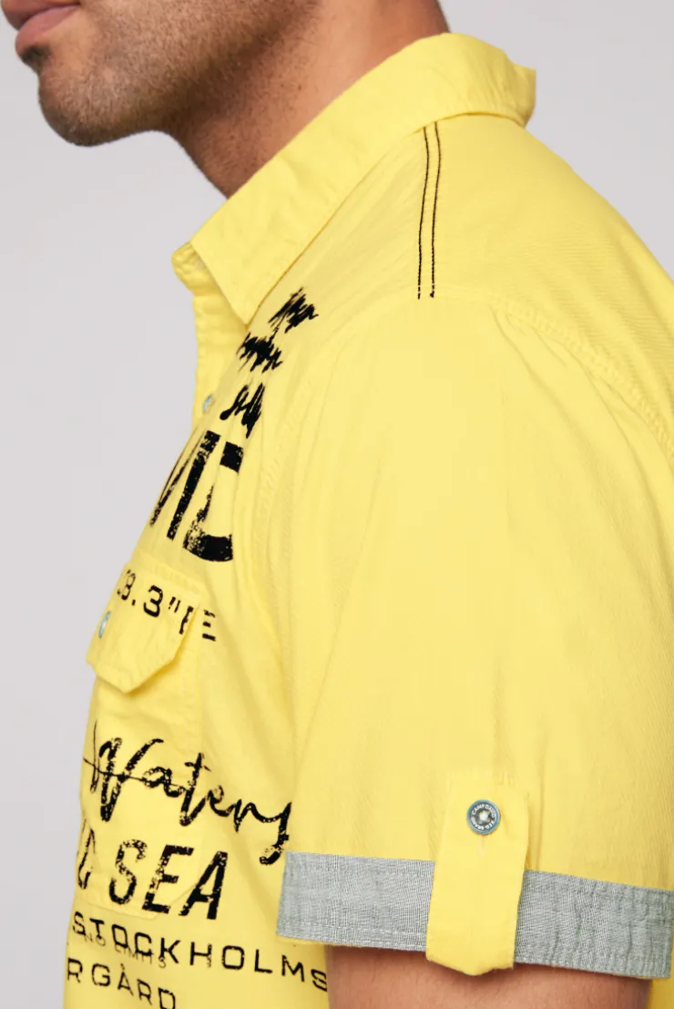 CAMP DAVID & SOCCX Kurzarmhemd mit Klappentaschen und Prints light lime lightlime Best Sale