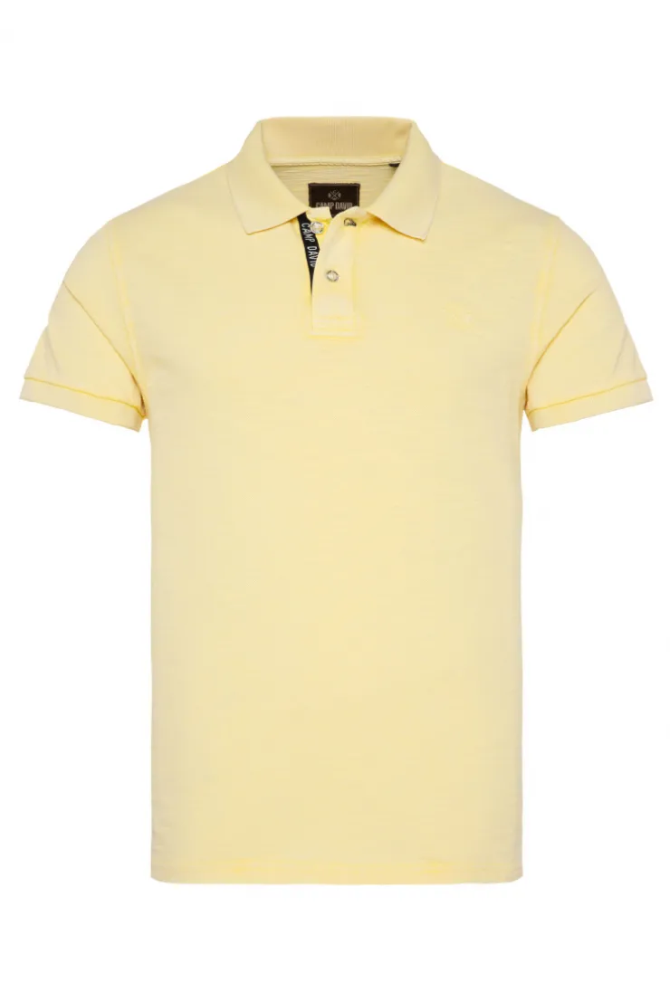 CAMP DAVID & SOCCX Kurzarmpolo aus Pikee mit Logostick sun Clearance