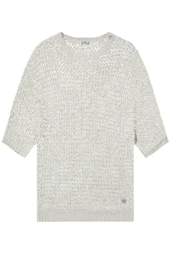 CAMP DAVID & SOCCX Kurzarm-Pullover aus Strukturgarn stone beige stonebeige Shop