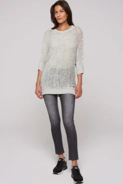 CAMP DAVID & SOCCX Kurzarm-Pullover aus Strukturgarn stone beige stonebeige Shop