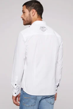 CAMP DAVID & SOCCX Langarmhemd mit Color-Blocking und Artworks opticwhite Store