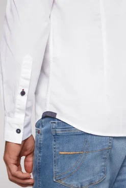 CAMP DAVID & SOCCX Langarmhemd mit Color-Blocking und Artworks opticwhite Store