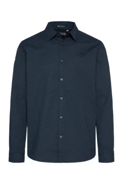 CAMP DAVID & SOCCX Langarmhemd mit filigranen All Over Print blue navy bluenavy Hot