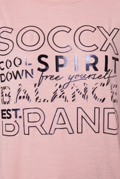 CAMP DAVID & SOCCX Langarmshirt mit Logo Print milky rose | XL milkyrose Shop