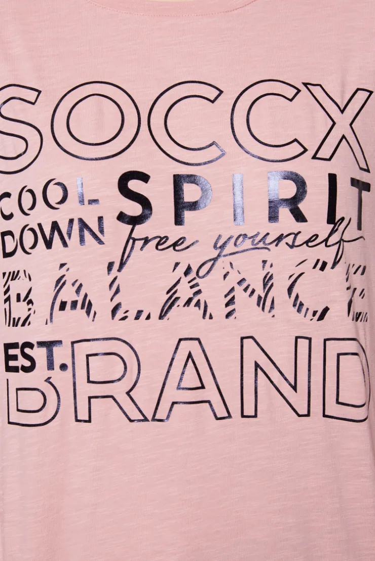 CAMP DAVID & SOCCX Langarmshirt mit Logo Print milky rose | XL milkyrose Shop