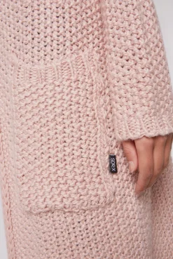 CAMP DAVID & SOCCX Langer Cardigan mit Perlmuster rose blush roseblush Cheap
