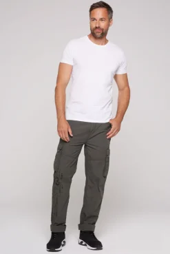 CAMP DAVID & SOCCX Leichte Cargohose mit Label Prints mud Hot