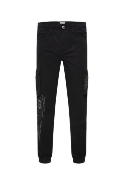 CAMP DAVID & SOCCX Leichte Cargohose mit Label Prints black Shop