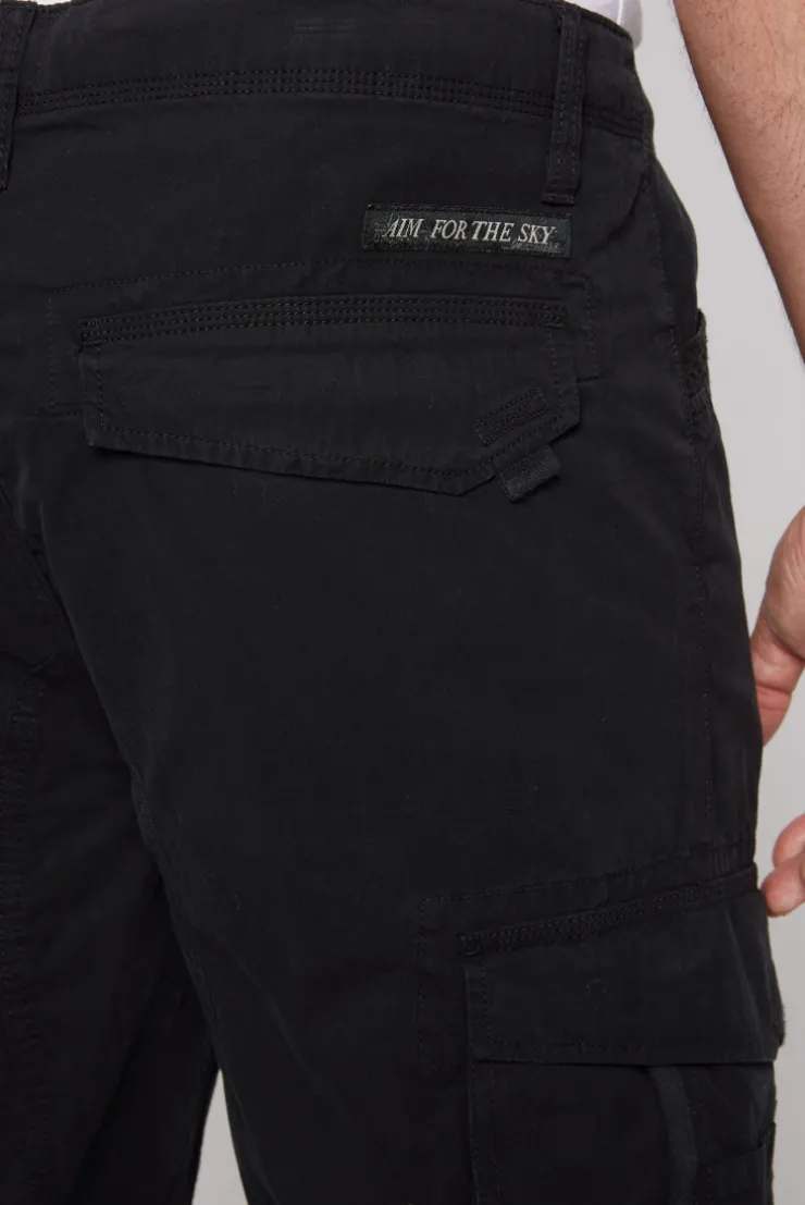 CAMP DAVID & SOCCX Leichte Cargohose mit Label Prints black Shop