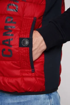 CAMP DAVID & SOCCX Leichte Steppweste mit Softshell-Details royal red | 4XL royalred Fashion