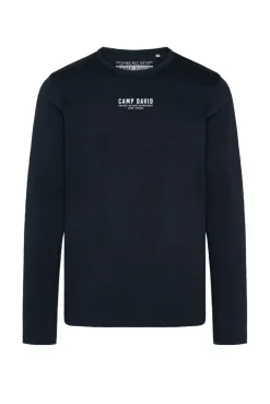 CAMP DAVID & SOCCX Longsleeve mit Logo Print blue navy bluenavy Fashion
