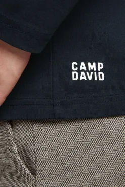 CAMP DAVID & SOCCX Longsleeve mit Logo Print blue navy bluenavy Fashion