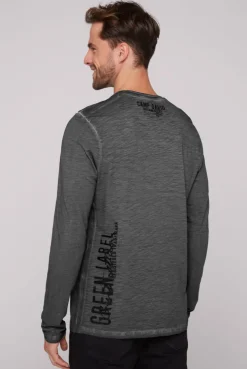 CAMP DAVID & SOCCX Longsleeve mit Tapes und Logo-Applikationen granite Shop