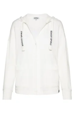 CAMP DAVID & SOCCX Offener Kurz-Cardigan mit Kapuze ivory Shop