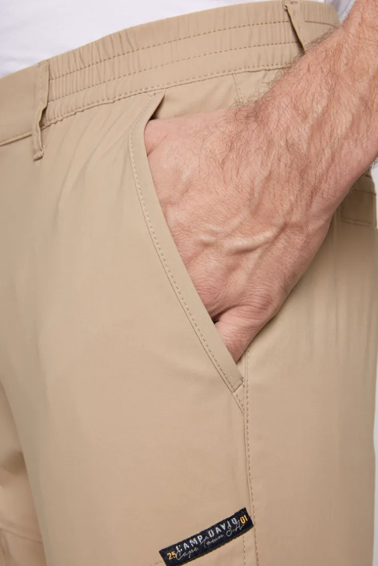CAMP DAVID & SOCCX Outdoorhose im Cargo-Stil peanut Hot
