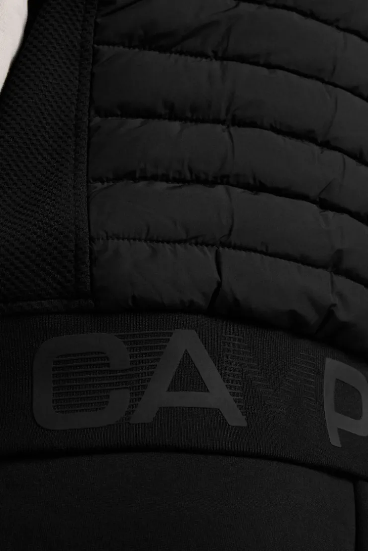 CAMP DAVID & SOCCX Outdoorweste im tonigen Materialmix black Clearance