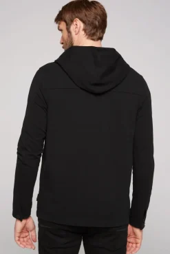 CAMP DAVID & SOCCX Overshirt mit Kapuze und Brusttaschen | M black Outlet