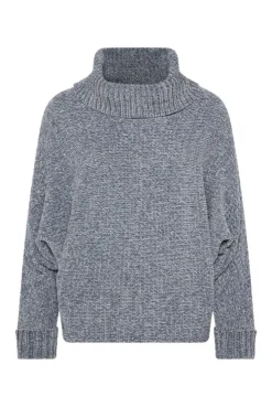CAMP DAVID & SOCCX Oversized Rollkragenpullover aus Chenille cold grey coldgrey Clearance