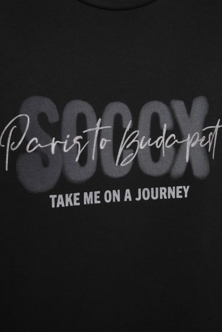 CAMP DAVID & SOCCX Oversized T-Shirt mit Logo Artwork black Flash Sale