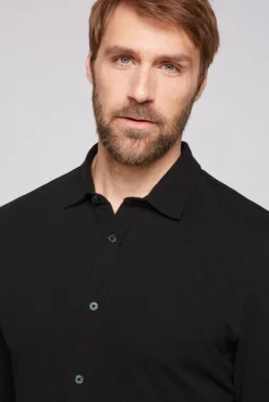 CAMP DAVID & SOCCX Oxford Langarmhemd black Clearance
