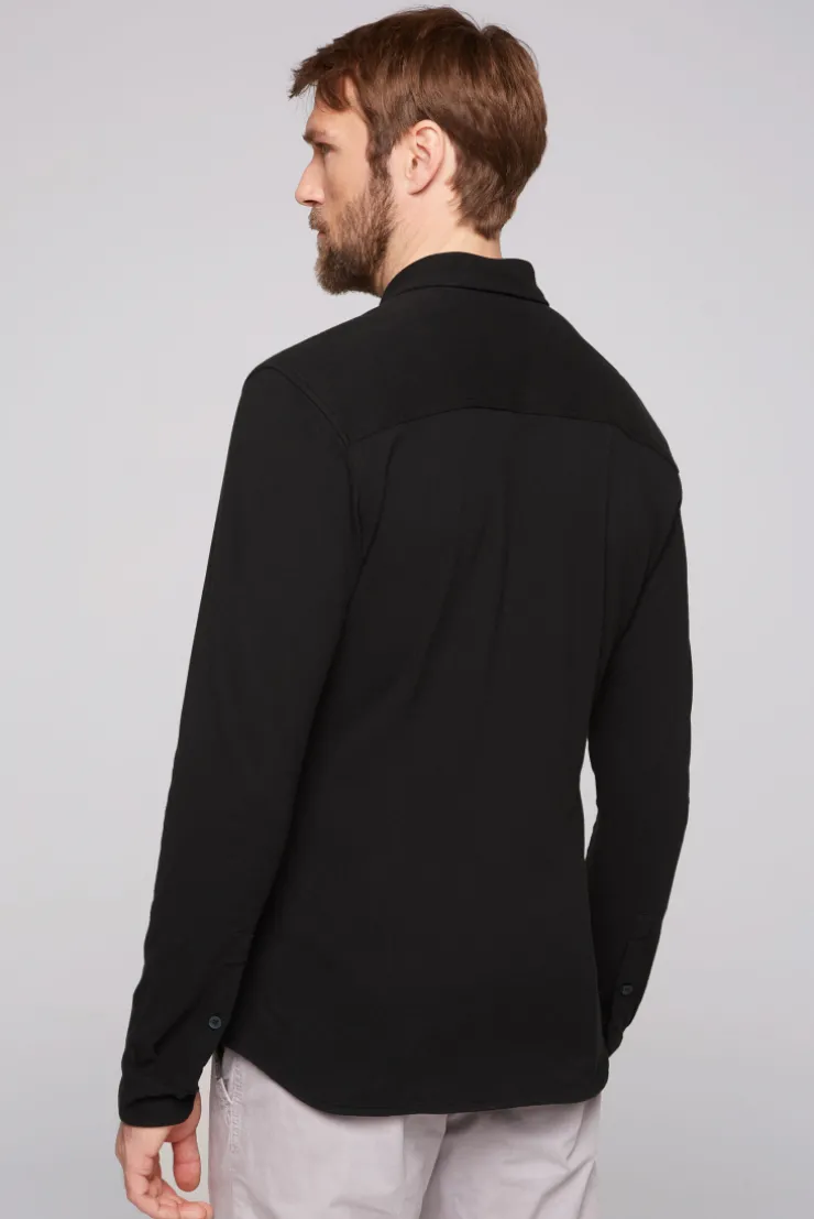 CAMP DAVID & SOCCX Oxford Langarmhemd black Cheap