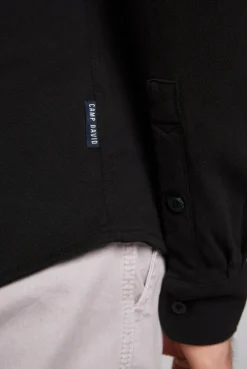 CAMP DAVID & SOCCX Oxford Langarmhemd black Cheap