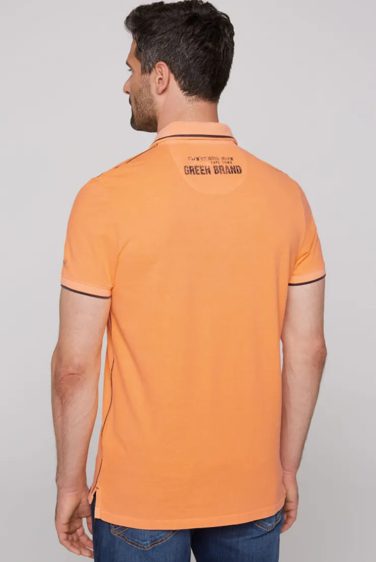 CAMP DAVID & SOCCX Pikee-Polo mit Logo-Applikationen sunrise orange sunriseorange Shop