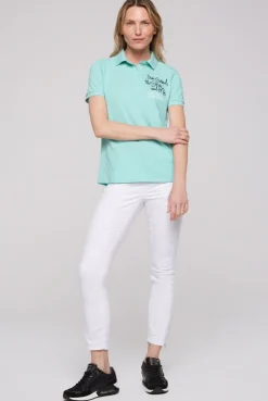 CAMP DAVID & SOCCX Pikee-Polo mit Rücken-Artwork flash aqua flashaqua Shop