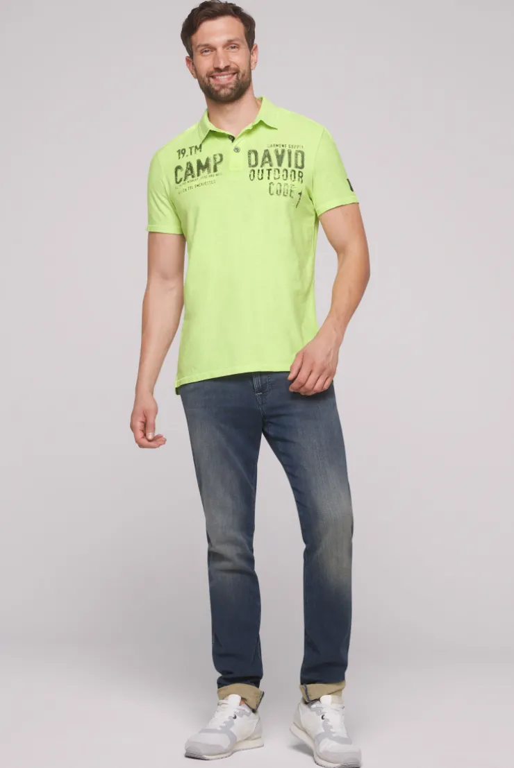 CAMP DAVID & SOCCX Polo mit Schultertapes und Logo Artwork poison ivy poisonivy Cheap