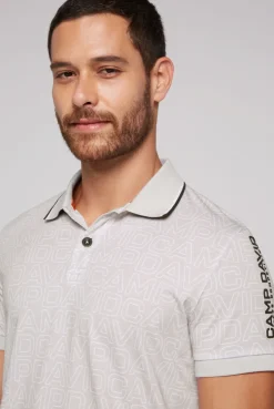 CAMP DAVID & SOCCX Poloshirt mit All Over Print shell Shop
