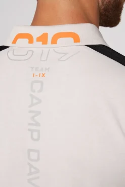 CAMP DAVID & SOCCX Poloshirt mit Zipper und reflektierenden Prints shell Shop