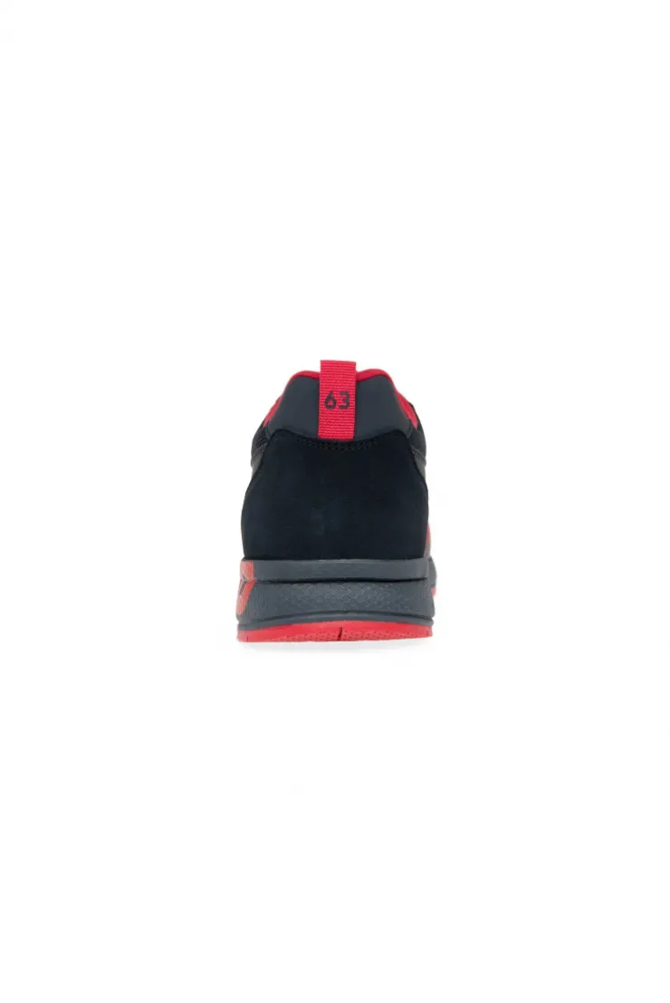 CAMP DAVID & SOCCX Power Sneaker im Materialmix mit XL-Logo navy / red Cheap